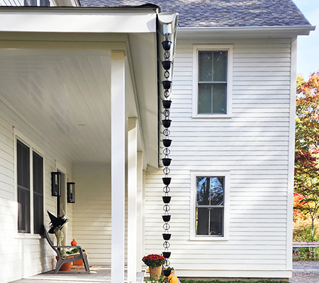 Rain Chains: A Refreshing Alternative to Gutter Downspouts